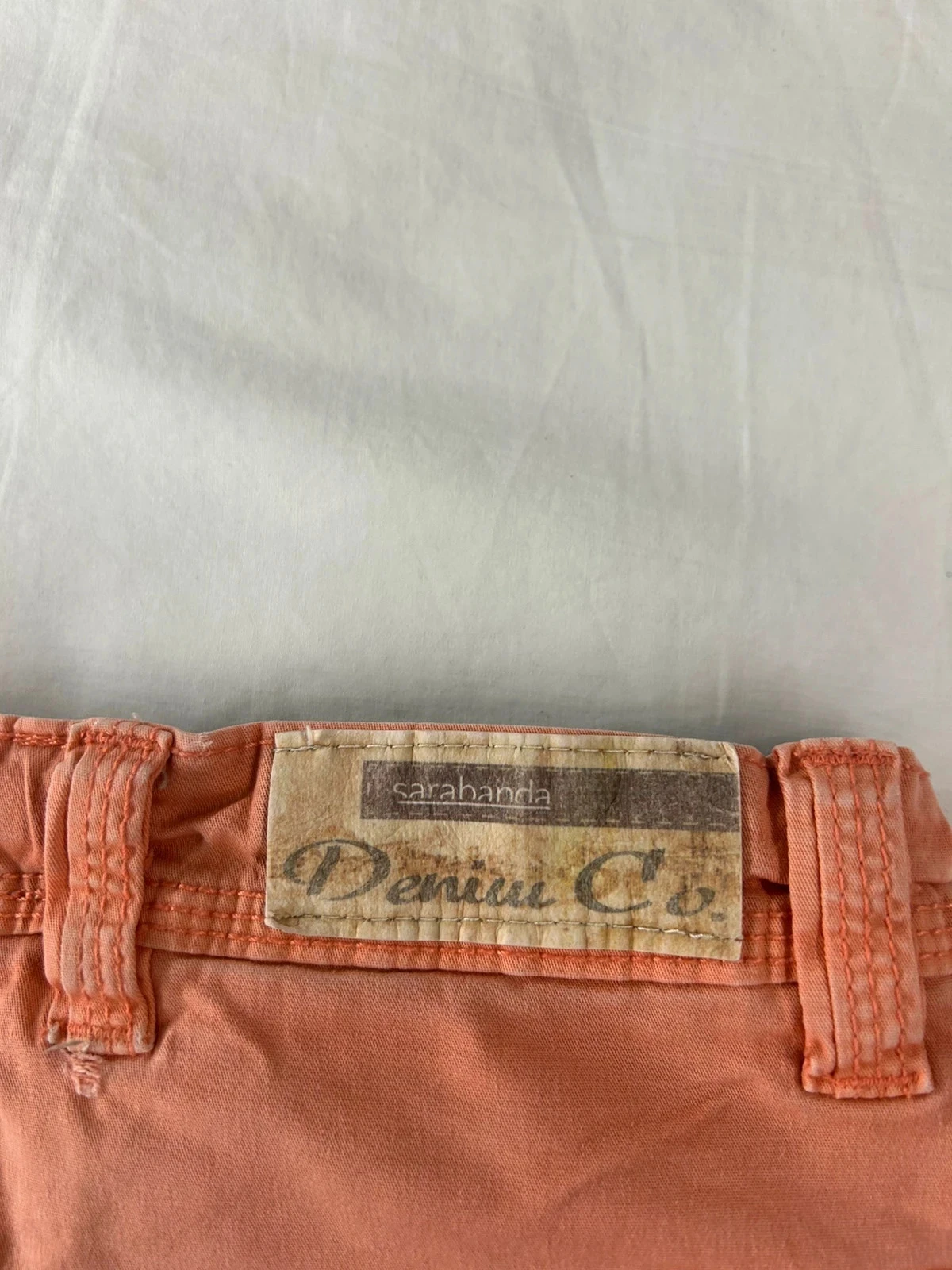 Short cargo corail abricot sarabanda denim co – photo 8